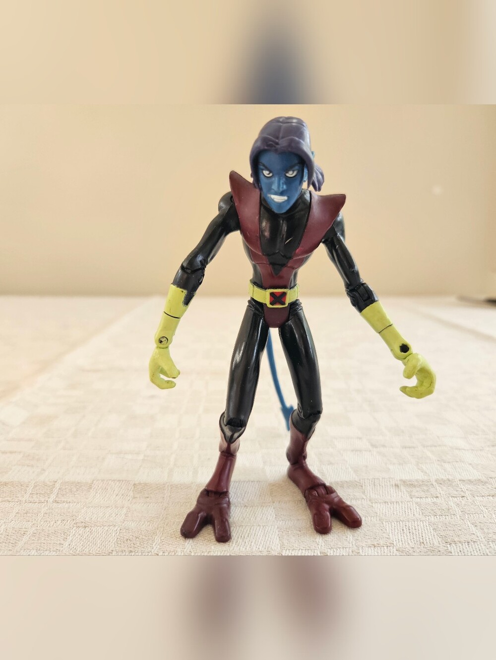 2001 X-Men Evolutions 6'' Nightcrawler Action Figure Toy Biz Loose Vintage